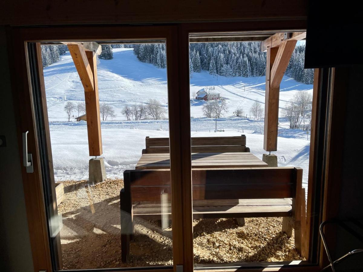 Gite Avec Terrasse Et Belle Vue - Chaletnelda Com Lamoura Exterior foto