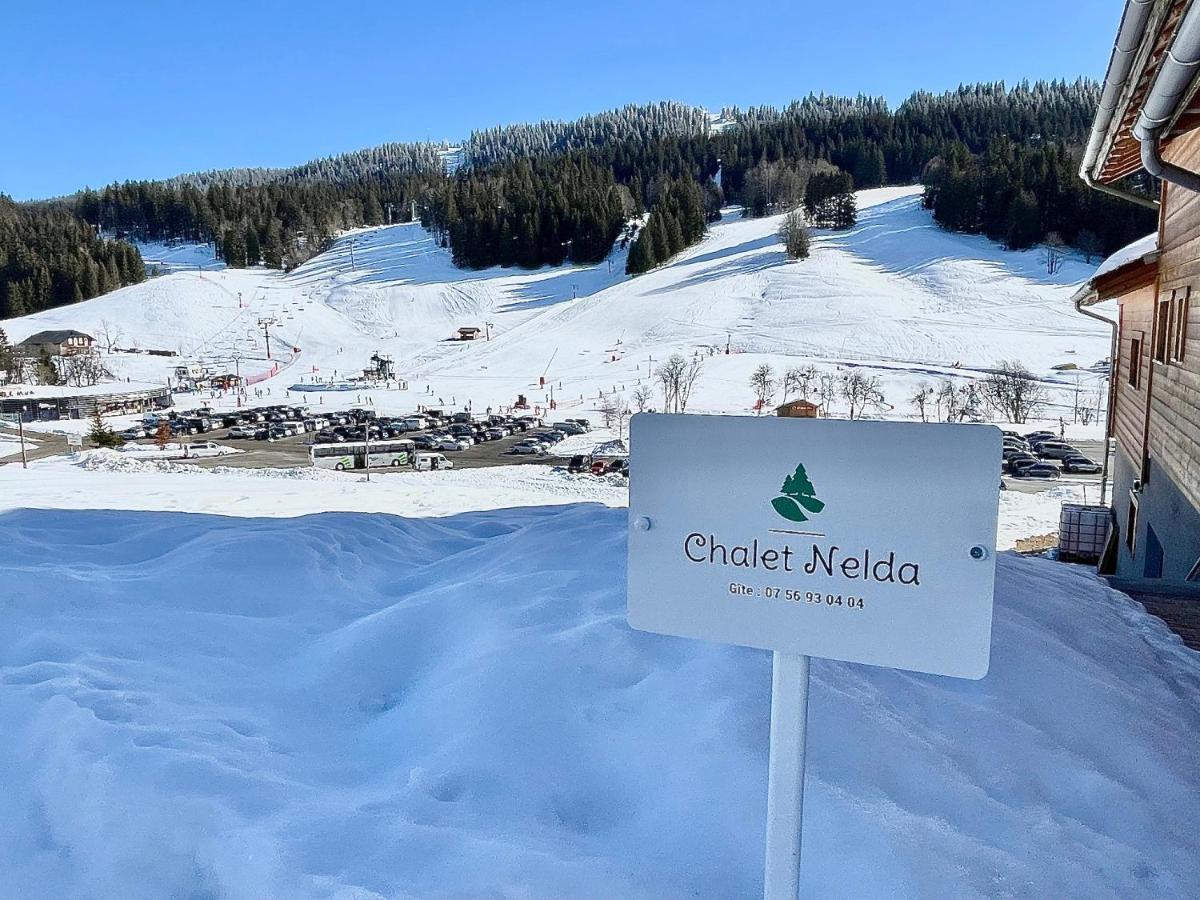 Gite Avec Terrasse Et Belle Vue - Chaletnelda Com Lamoura Exterior foto
